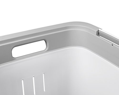 Wäschetruhe Wäschekorb Wäschepuff mit Belüftung Moda Deluxe 60 Liter mit Deckel Wäschesammler - 6