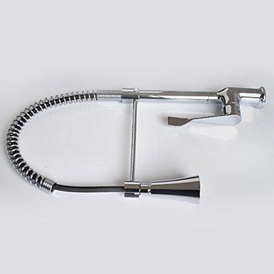 Preisvergleich Produktbild KüchenarmaturZeitgenössischLED / MitausziehbarerBrause / VorspülungMessingChrom