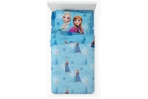 il dolce stile della tua casa set completo lenzuola piazza e mezza o singolo per cameretta 100% cotone stampate (frozen piazza e mezza)
