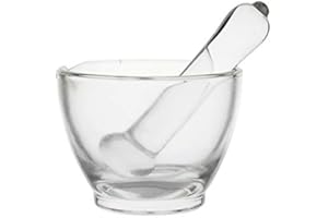 LABBOX KENZIUM Glass Mortar with Hand, 500 ml, Pack of 1