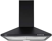 Elica 60 cm 880 m3/hr Chimney (Strip CF 60 NERO, 2 Cassette Filters, Black)