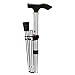 Produktbild LaDicha 4 Sektionen Gummi Zwinge Aluminium-Walking-Stick Für Outdoor-Sport-Schwarz