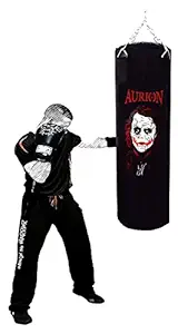 Aurion Boxing Bag Filled Punching Bag For Boxing. Punching Bag 48 Inches With Chain