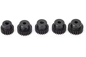 VGEBY 48P Pinion Gear Set, Pitch Motor Gears Kit Spare Parts 22T 23T 24T 25T 26T RC Car Upgrade Accessory (black) Car Model Accessory