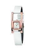 Calvin Klein Damen Analog Quarz Uhr mit Leder Armband K4H436L6