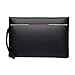 Produktbild PPGE Business Herren Handgelenktasche Leder Clutch Schwarz Gro GeldbRSE Unterarmtasche Kupplung Geschft Handtasche Karten Clutch Tasche für Mnner,Black