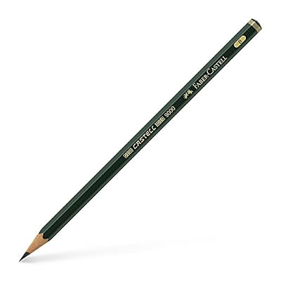 Faber-Castell 510102 Lot de 12 Crayons Graphite 9000 B
