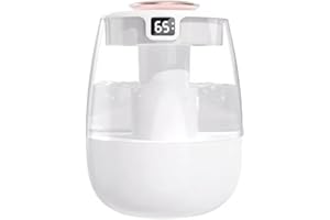 Valtreecho Humidifiers for Bedroom, 2L Cool Mist Humidifier with Nightlight,Humidifiers for Baby Nursery & Plants Oil Diffuser for Large Room Auto Shut-off
