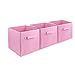 Produktbild Viemode Stoff Aufbewahrungsbox Cube klappbar, Aufbewahrungsbox, bequem Aufbewahrungsbox (28x27x27cm(2 Stück), Rosa)