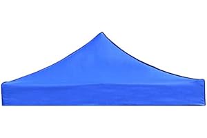 DOUMNEOU 2X2M Canopy Top Cover Replacement Four- Tent Cloth Foldable Rainproof Patio Replacement Blue
