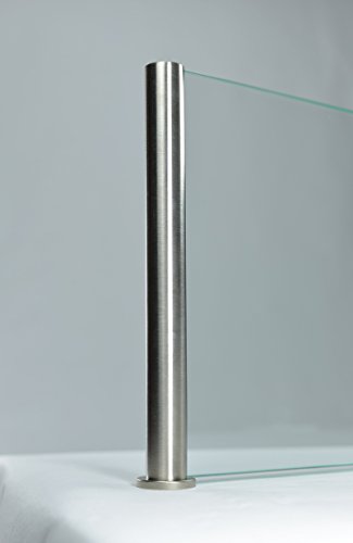 Spritzschutz Protect Herd Kochinsel Edelstahl mit Glasplatte 80cm Breite - 2