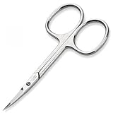 Malteser Manicure Solingen German Nickel Plated Hardened Stainless Steel Curved Cuticle Scissor