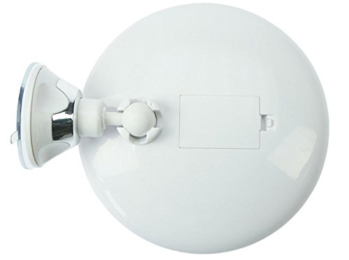 Kosmetex Spiegel, mit 10 fach Vergrößerung, LED Beleuchtung und Saugnapf. Ø 17, 5 cm - 2