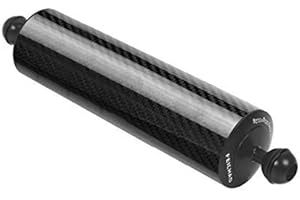 FEICHAO D60mm Diving Photography galleggiante galleggiante lampada acquatica braccio 108g - 584g 1inch Dual Ball 5/8/10/12" fotocamera subacquea versione aggiornata (30,5 cm -584g, nero)