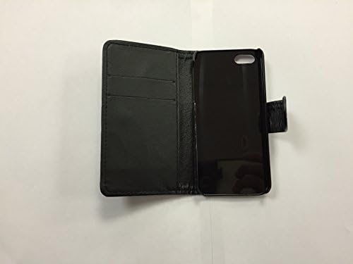 Apple iPhone 5 5s Black PU Leather Wallet Case with Credit Card Slots plus Free Screen Protector and Polishing Cloth by T2T Accessories™