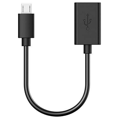 Rankie Adaptateur Micro USB vers USB 2 0  OTG C  ble Adaptateur  Lot de 3  Noir