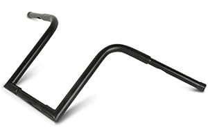 CRAFTRIDE Guidon Ape Hanger Square 12" pour Harley Davidson Sportster 1200 Nightster/Iron Noir