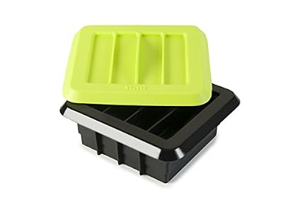 ibili 747001 Kit pour 12 Barres Énergétiques Artisanale Silicone Noir/Vert 15 x 7 x 7 cm 6 Pièces