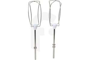 SEB INTERNATIONAL Fouet à emulsionner par 2 MS-652463 pour Batteur MOULINEX POWERMIX SILENCE, PREP'MIX+, PREPMIX