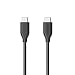 Produktbild Anker PowerLine USB-C auf USB-C 2.0 Kabel 0.9 m für USB Type-C Geräte: Galaxy S8, S8+, Google Pixel, Nexus 6P, Huawei Matebook, MacBook und weitere (Schwarz)