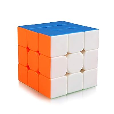 Maomaoyu Speed Cube 3x3 3x3x3 Stickerless Magic Puzzle Cube de Vitesse Magique Cadeau de Vacances pour Enfants Adultes (sans Autocollant)