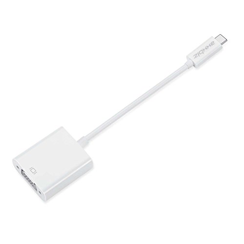 Axxbiz CableBiz-C006W, USB 3.1 Type C auf VGA Adapter – C Male auf VGA Female – Auflösung bis zu 2048×1152 – 15cm – Für das neue MacBook - 3