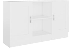 vidaXL Credenza Bianca 120x30,5x70 cm in Legno Multistrato