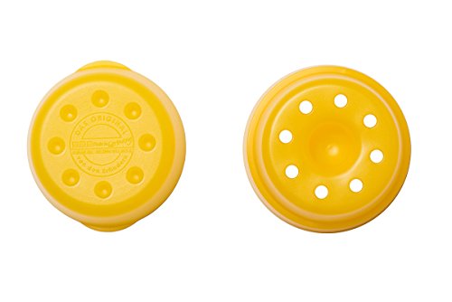 Großes Geschenkset mit 4-Portionen-Spätzle-Shaker gelb, beide Spätzlemehle und Spätzle-Shaker-Kochbuch - 4
