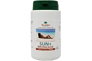 Exceldiet Pharma | Sun + Bronzage - Préparateur Solaire Intensif & Anti-Âge – Astaxanthine, Bêta-Carotène & Bourrache, Vit. A/E, Sélénium - Protection Cellulaire – Anti-Âge Solaire 120 Gélules