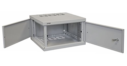 19″ EDV Serverschrank WANDSCHRANK 6HE 600×400 ZPAS NETZWERKSCHRANK (6HE, GRAU) - 4