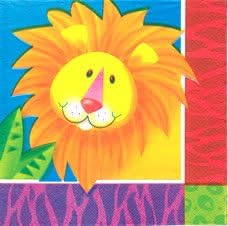 Jungle party? fab jungle themed party napkins - 16 jungle animal napkins