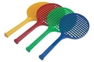ONLY SPORTS GEAR Ampro Short Tennis Plastic Rackets - Set of 4.