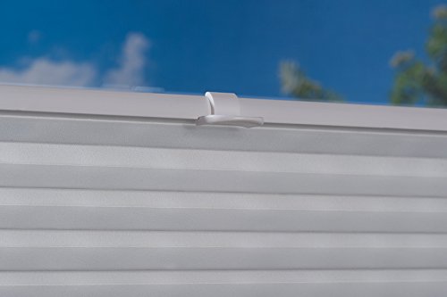 K-home Klemmfix-Doppelplissee 2-in-1 Lichtschutz mit Verdunklung 80 x 130 (B x L) hellgrau / grau - 5