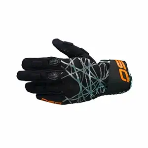 DSG PHOENIX AIR GLOVE (COLOR - BLACK GREY RED FLUO) (SIZE - MEDIUM) - MOTORCYCLE STREET RIDING SHORT GLOVE