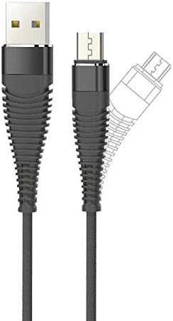 Sweet Tech Micro USB Cable 2.4A Heavy Duty Flexible Fast Charging and Data Transfer - BLACK for Samsung Galaxy J3 Achieve/Eclipse / Star/Halo