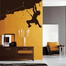 amazing sticker Medium Mountain Climbing Man Kids Children Sports Car Art Wall Stickers/Wall Decals/Wall Transfers/Wall Tattoo