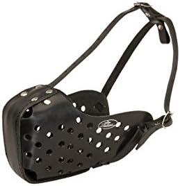 Agitation Training Brown Leather Dog Muzzle for Belgian Malinois, Doberman, Boxer and Similar Breeds - Good for Training, Police Service and Everyday Use