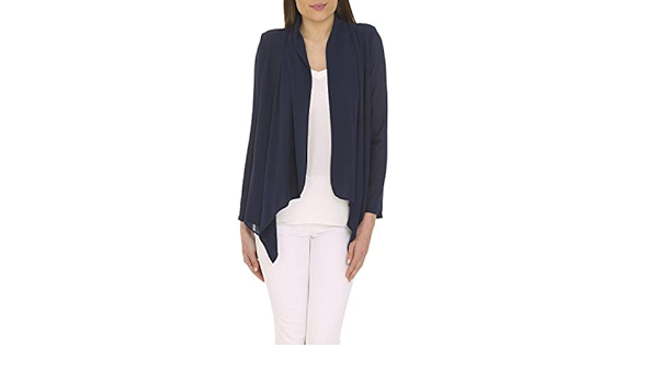 navy waterfall blazer
