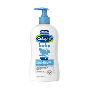Cetaphil Baby Wash & Shampoo with Organic Calendula Hair & Body (400ml)