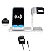 Produktbild Yubusiness 2in1 US Plug Type C Qi Wireless Charger Stand Dock für Cradle Holder für Apple Watch 1/2/3/4 Series (S)