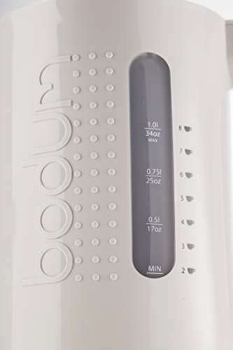 Bodum Bistro Elektrischer Wasserkocher (Automatisches Abschalten, 2200-Watt, 1,0 liters) cremefarben - 2