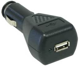 USB Stromadapter, Zigarettenanz&uuml;nder 12V an USB A Buchse 5V, schwarz