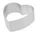 Produktbild sourcingmap Silber Ton Aluminium Herzform Muffin Form Formenbauer