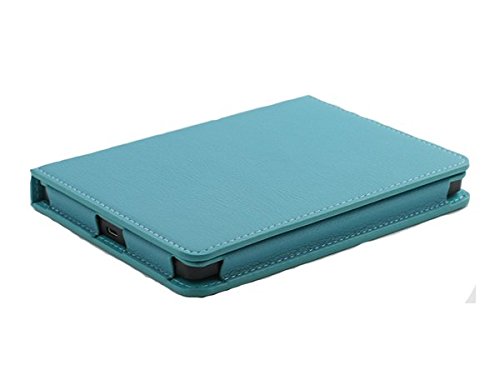 Gecko Kobo Touch 2.0 Hülle Luxus – Hell Blau – eReader Schutzhülle aus hochwertigem PU-Leder / eReaderhülle mit Aufweck/StandbyFunktion / eReader Cover geeignet Für Kobo Touch 2.0 - 3