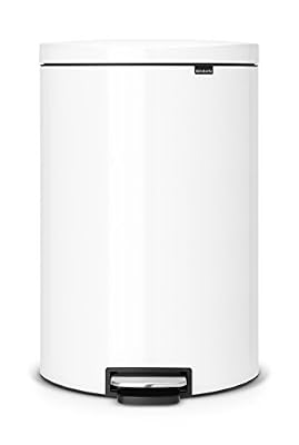 Brabantia Poubelle Flatback 40 litres blanc