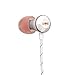 Price comparison product image House of Marley Nesta – In-Ear Headphones, Noise Isolating Acoustically Balanced Earphones, 6mm Drivers, Mic w/ 3 Button Control Premium Sound Earbuds, Tangle Free Woven Cable + Stash Bag – Rose Gold