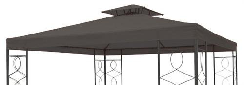 WASSERDICHTER Pavillon 3x3m Terrakotta ROMANTIKA Metall inkl. Dach Festzelt wasserfest Partyzelt - 5
