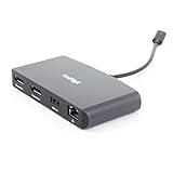 {AUTHENTISCH THUNDERBOLT 3 40Gbps} Portable, Bus gesteuert, Aluminium dock mit eingebautes Thunderbolt 3 Kabel.