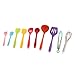 Produktbild F Fityle 10 x Hitzebeständige Kochutensilien Silikon Kochset - Küche Zangen, Schneebesen, Silikon Bürsten, Spatel, Geschlitzter Löffel, Schöpfkelle