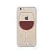 Produktbild Tailcas® 3D Fließen Flüssig Rot Wein Trinkglas Hülle für iPhone 6(4.7) Transparent Hart Plastic Kreative Fließen Flüssig Rot Wein Trinkglas Case Cover Hülle Tasche Handytasche Rückseite Tasche Schutzhülle für iPhone 6(4.7)
